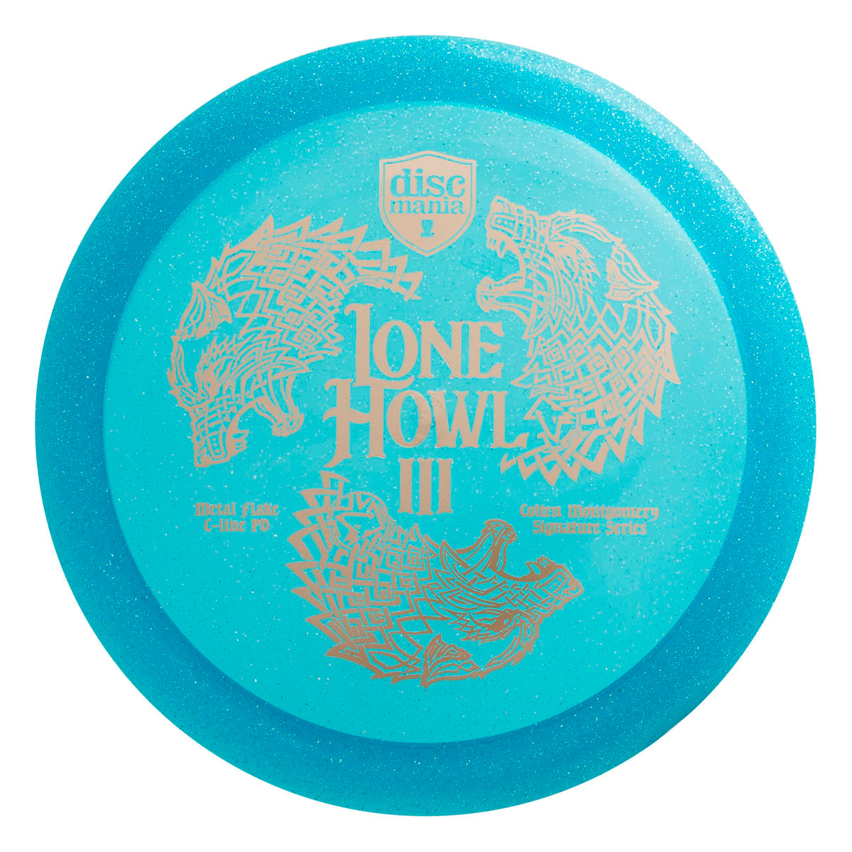 Discmania Lone Howl 3 Colten Montgomery signature artwork boosts collectibility and style.