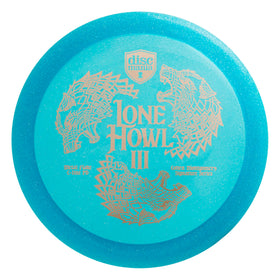 Discmania Lone Howl 3 Colten Montgomery signature artwork boosts collectibility and style.