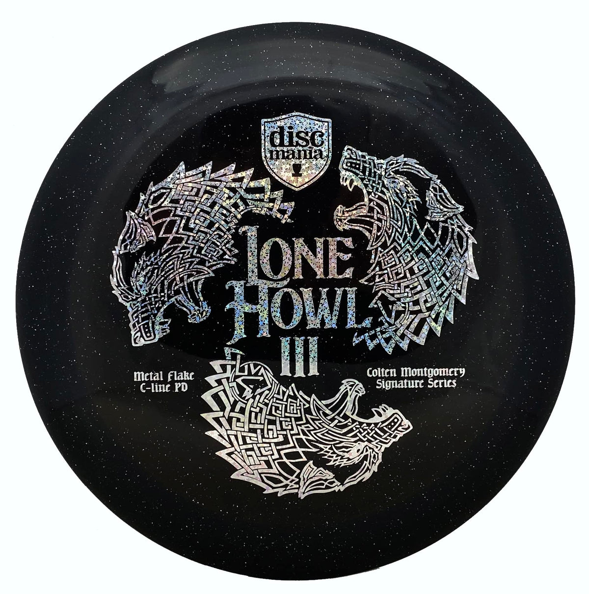 Discmania Lone Howl 3 metal flake PD driver with premium finish for a better grip.