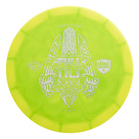 Discmania Lux Vapor Full Tilt from above shows durable plastic and stable flight.