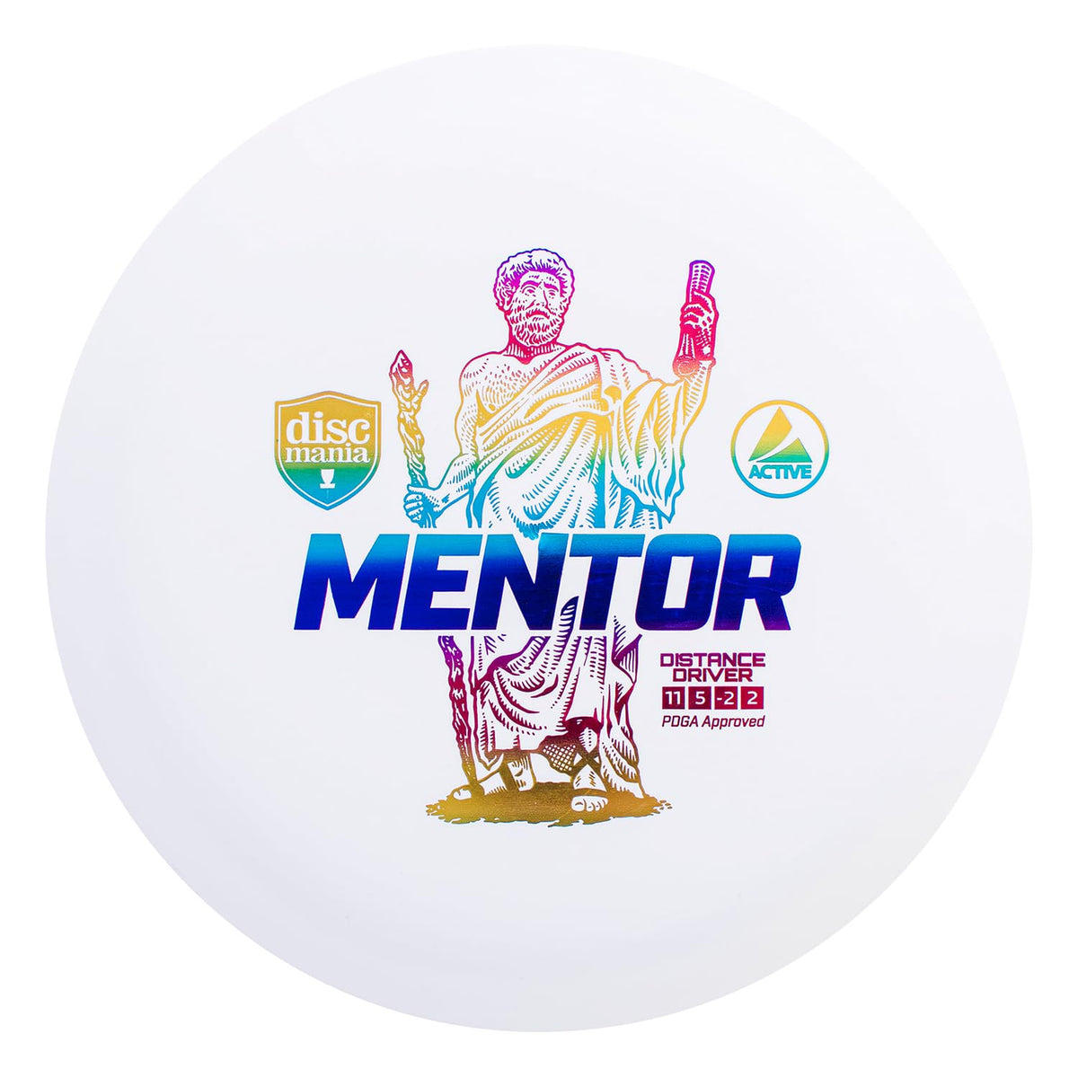 Discmania Mentor distance driver in flight highlighting long-range potential