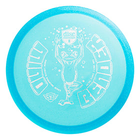Discmania metal flake C-Line plastic texture enhances feel and control on approaches.