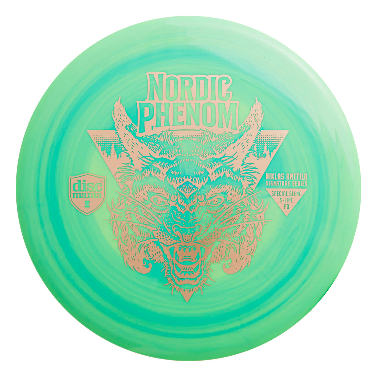 Discmania PD S-Line Special Blend green halo foil for precise long-range flights.