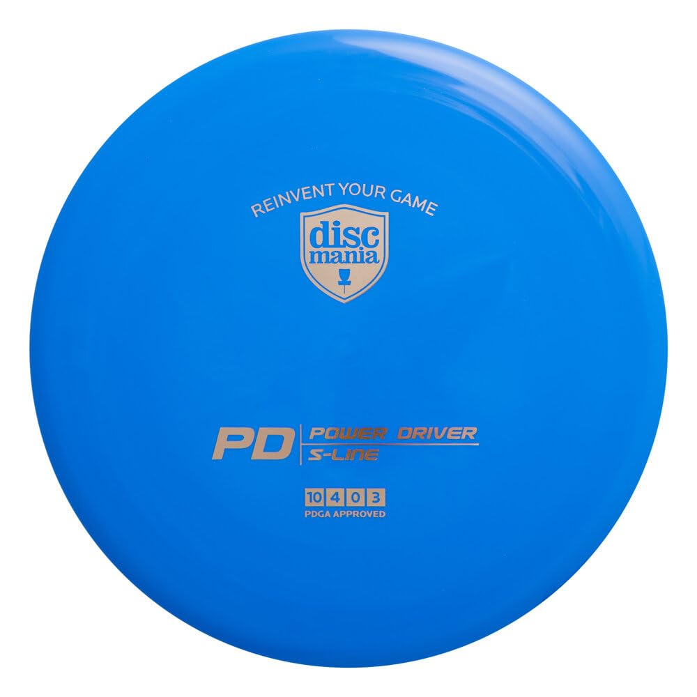 Discmania S-Line PD blue front view, reliable fade for distance.