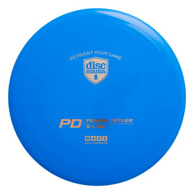 Discmania S-Line PD distance driver in blue offering stable backhand and forehand flights.
