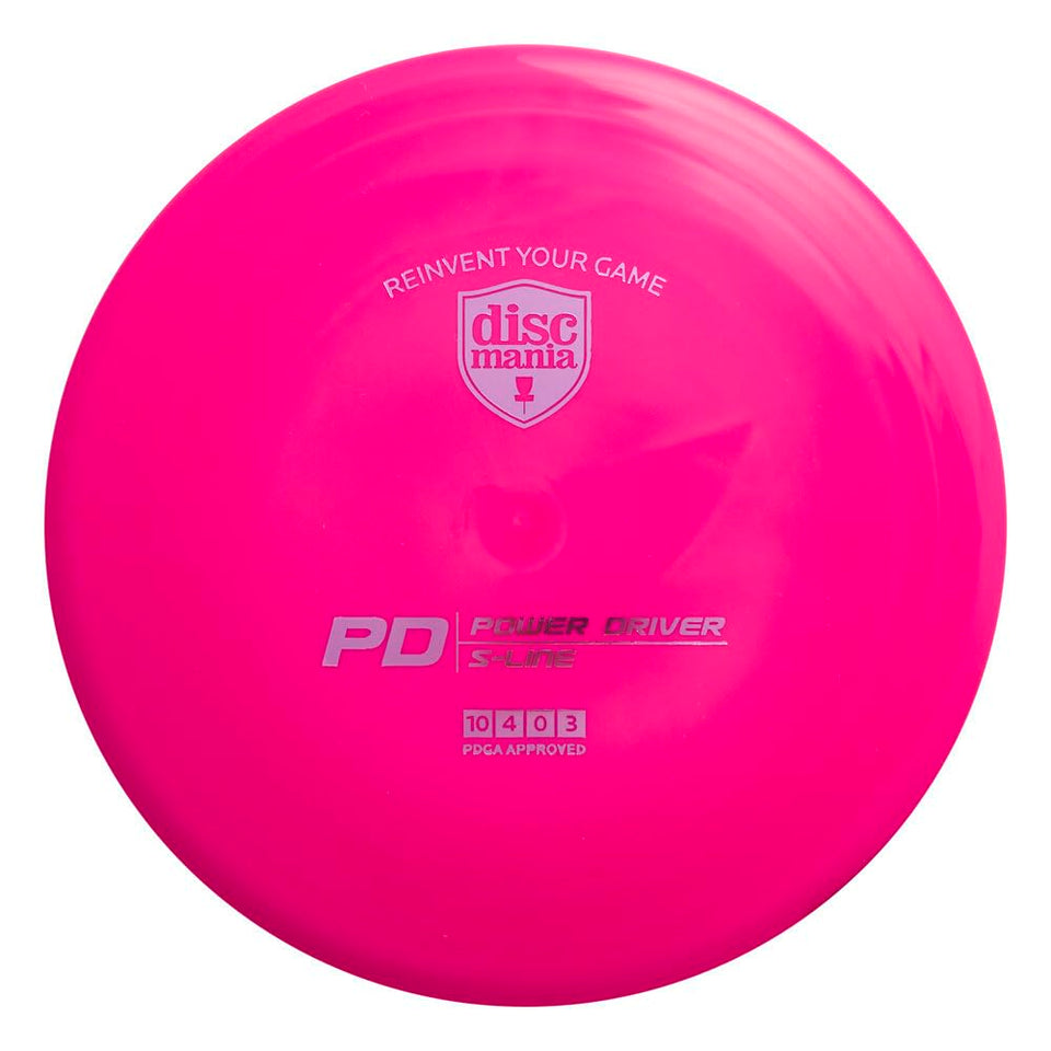 Discmania S-Line PD disc in flight showing forehand distance and control.
