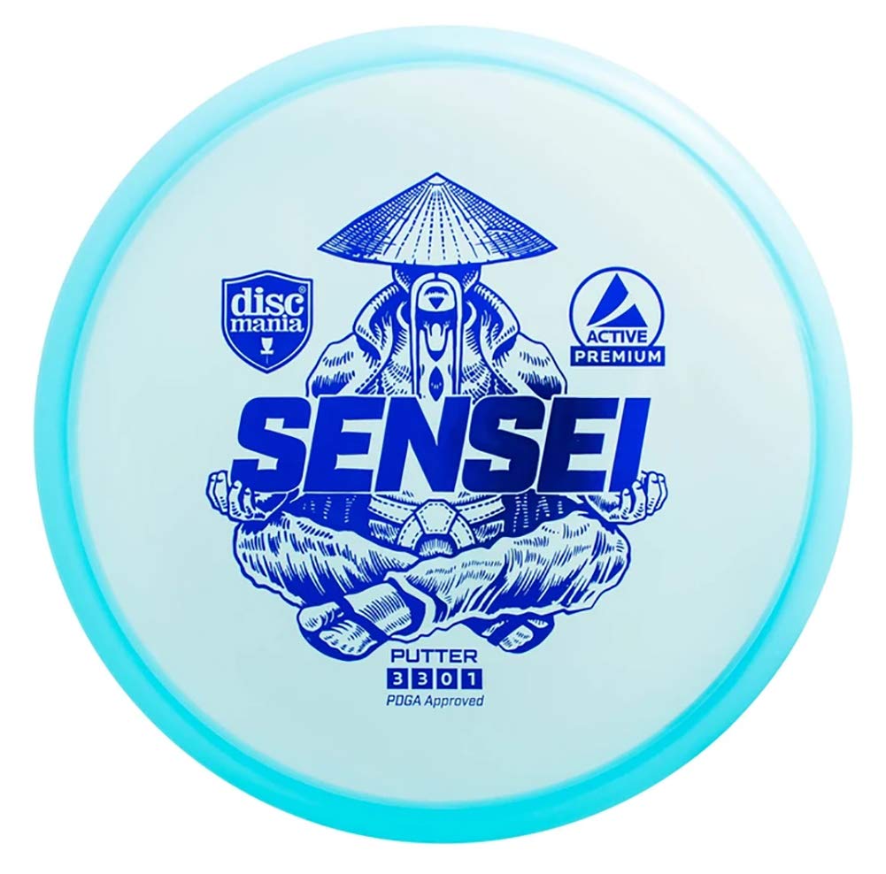 Discmania Sensei flat-top close-up for steady grip and control.