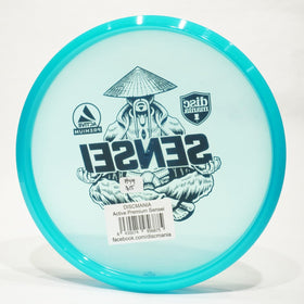 Discmania Sensei putter in flight shows straight throw with minimal fade.