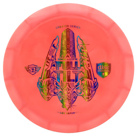 Discmania Lux Vapor Full Tilt closeup showing grip and bold graphics.