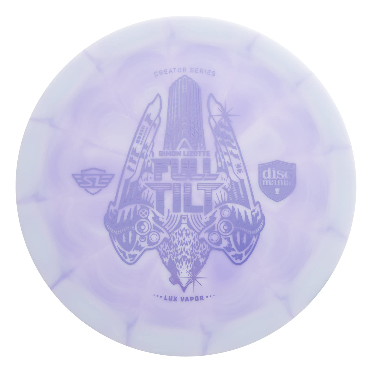 Discmania Lux Vapor Full Tilt disc grip-friendly rim for confident throws.