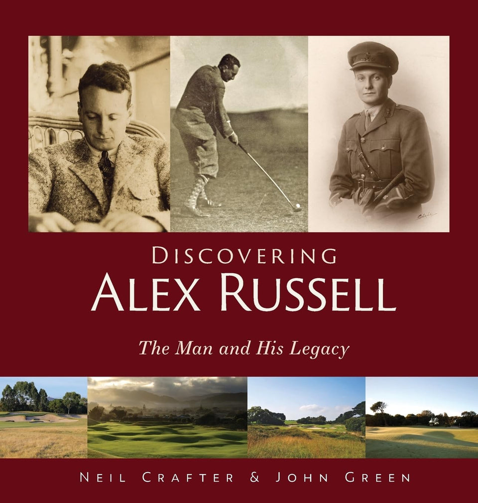 Discovering Alex Russell book cover highlighting legacy for golf history enthusiasts