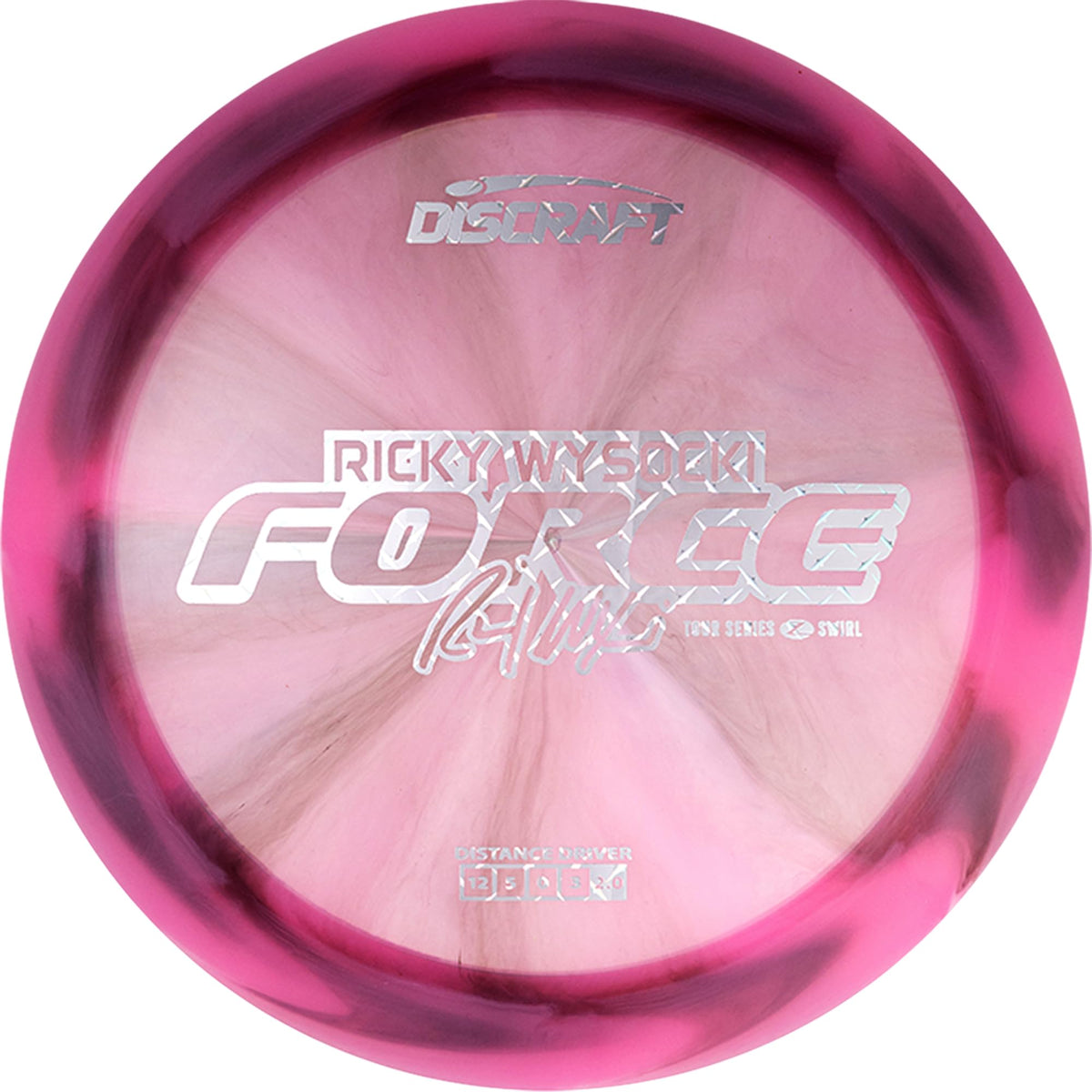 Discraft 25Force forehand-grip example showing speed and stability for aggressive lines.