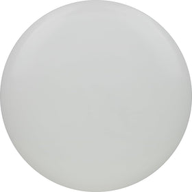 Discraft All White ESP Buzzz with bottom stamp, ideal for vibrant dye designs and mid-range control