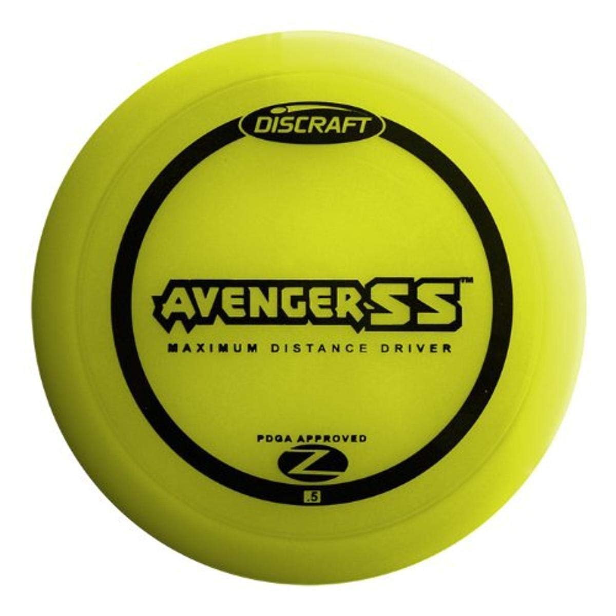Discraft Avenger SS Elite Z golf disc, 170–172 g, ideal for long turnover shots with precision.