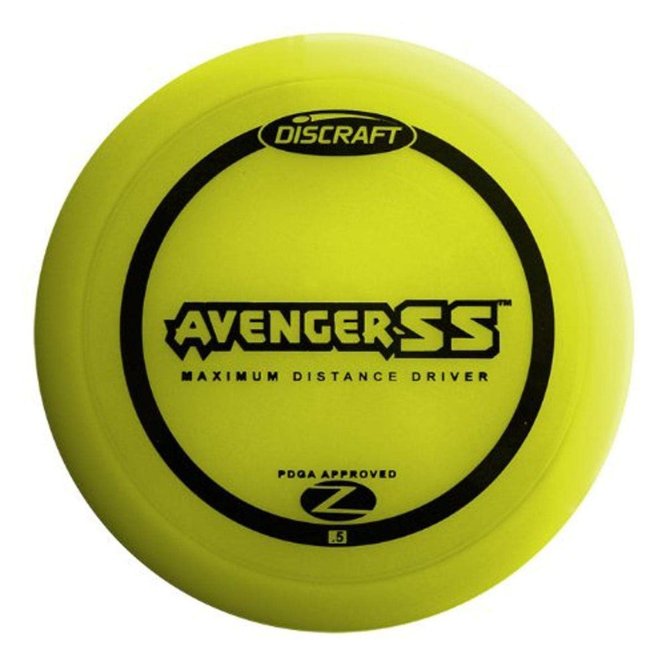 Discraft Avenger SS Elite Z golf disc, 170–172 g, ideal for long turnover shots with precision.