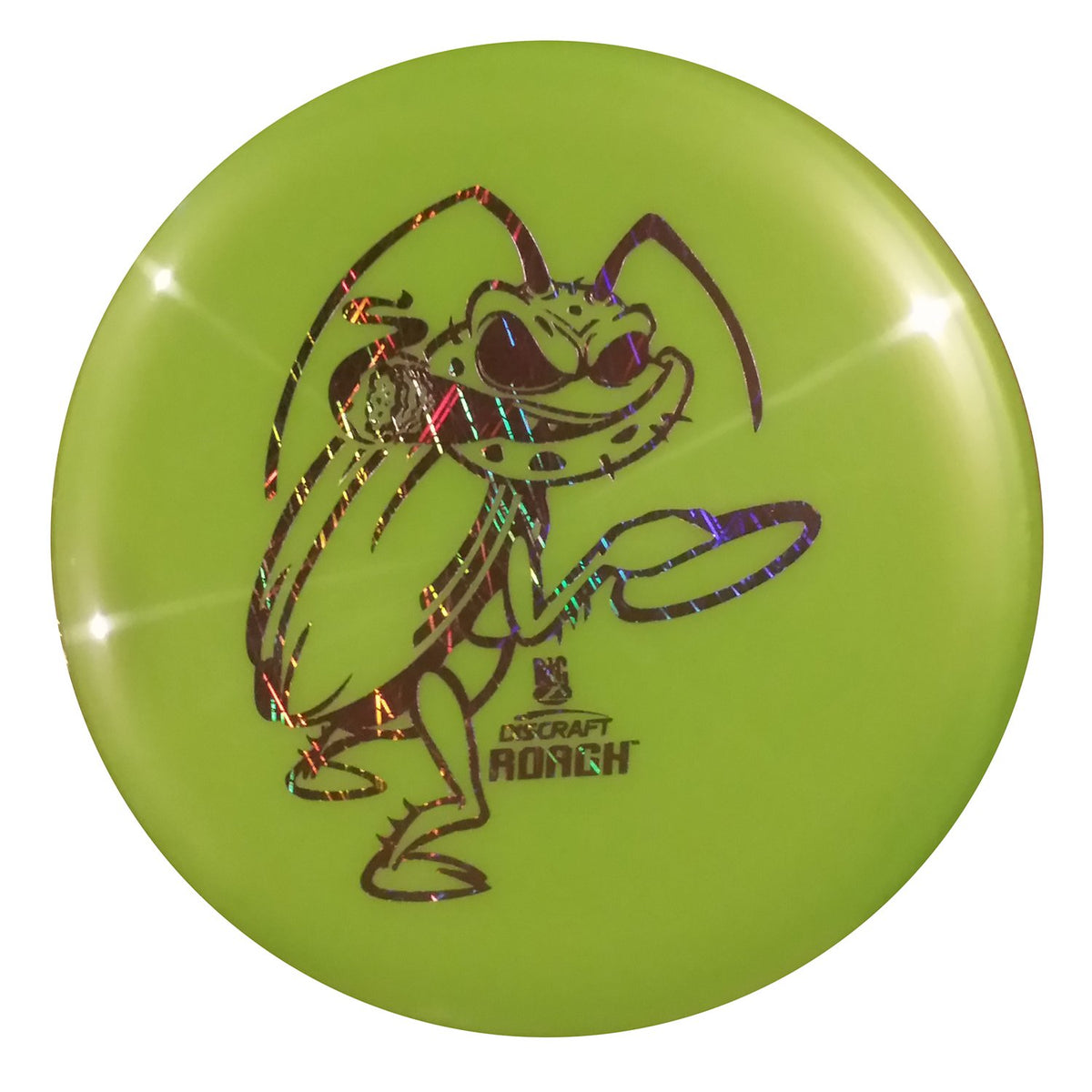 Discraft Big Z Roach closeup in plastic highlights grip and control.