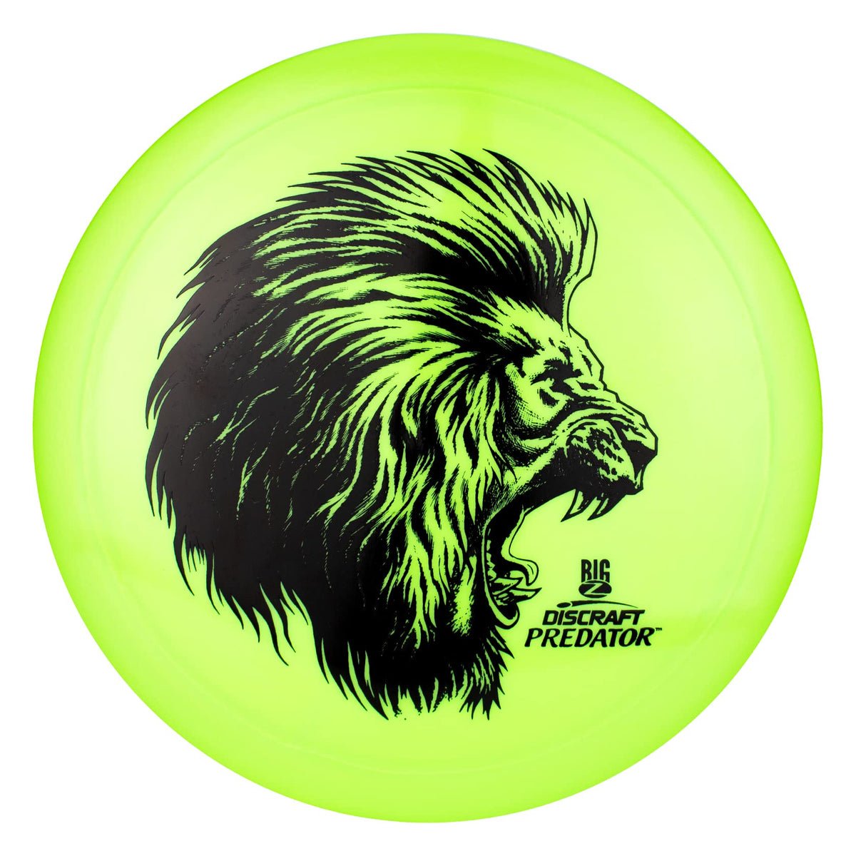 Discraft Big Z Predator driver delivering powerful, overstable flights for long-distance throws.