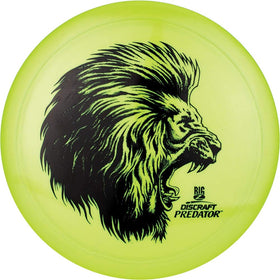 Discraft Big Z Predator front view highlights overstable flight for windy courses.