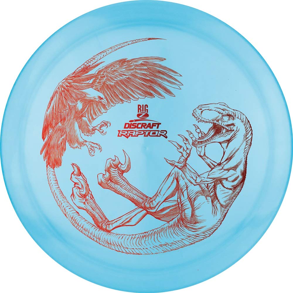 Discraft Big Z Raptor distance driver with stable flight for reliable forehand and backhand throws.
