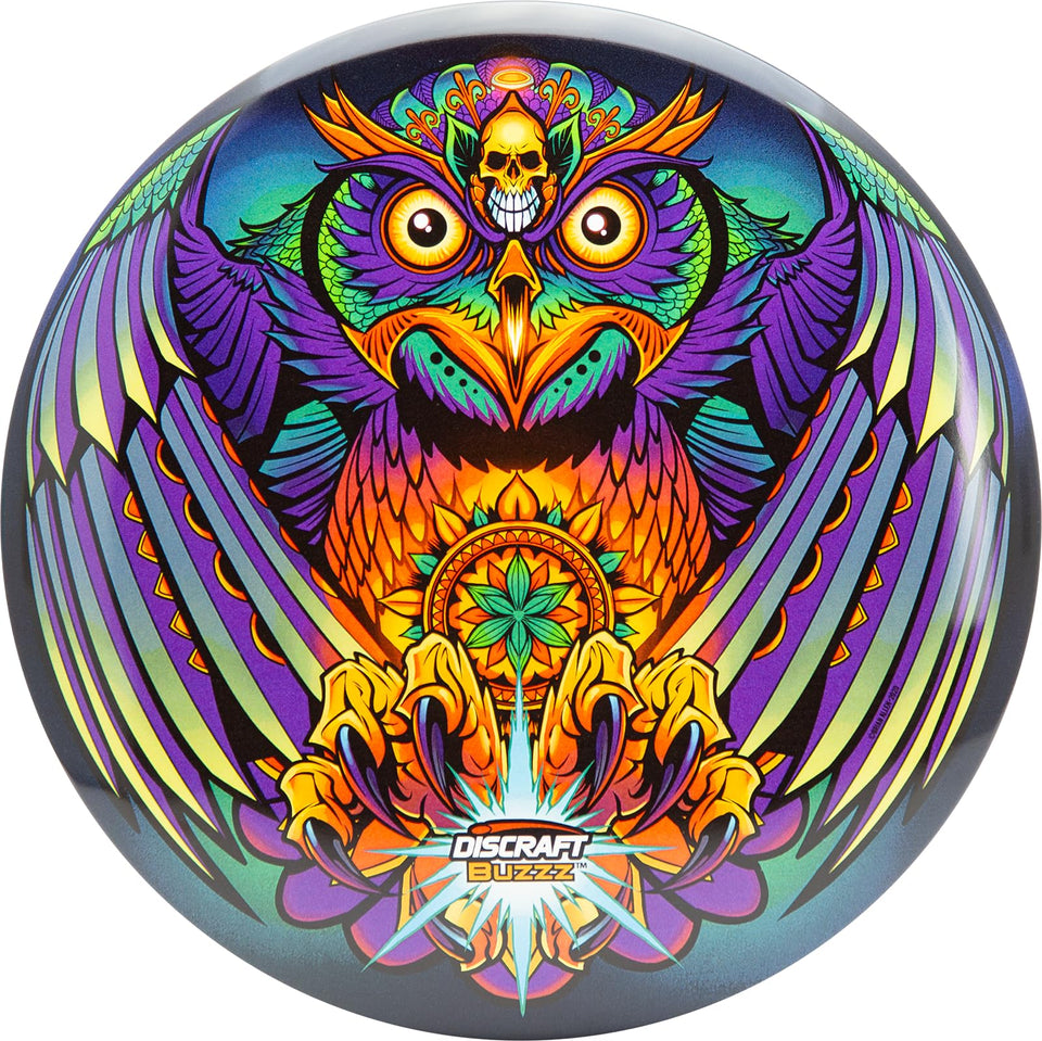 Discraft Brian Allen Supercolor Buzzz OWL disc for reliable straight to stable midrange flights.