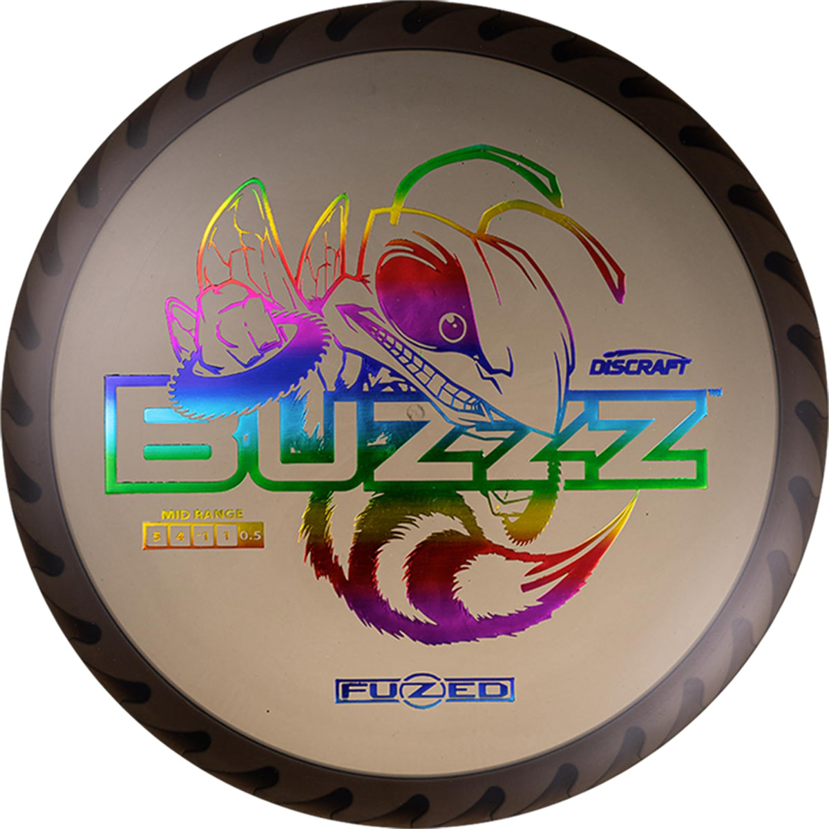 Discraft BUZZZSAW 173-174 front view shows straight-to-fade flight potential