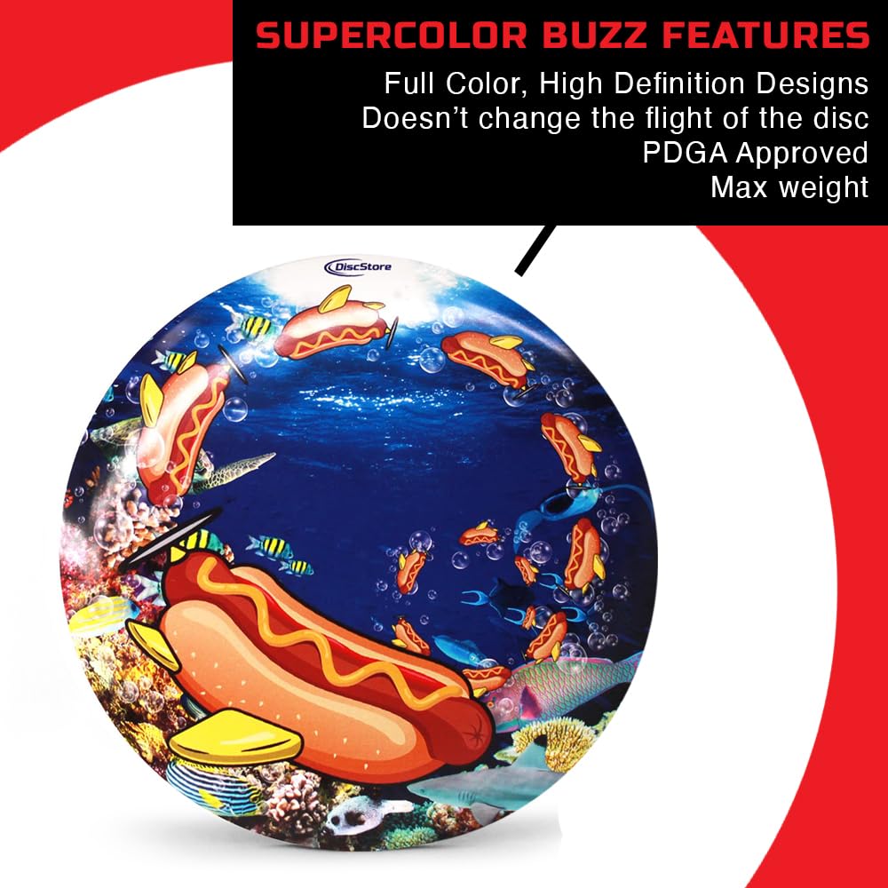 Discraft ESP Buzzz straight flight design ideal for improving accuracy on approach shots.
