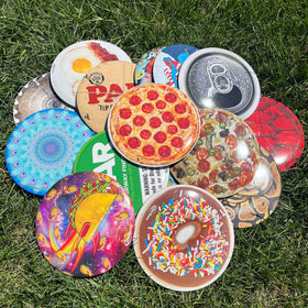 Discraft ESP Buzzz midrange disc top view, showcases design and compact profile ideal for beginners.
