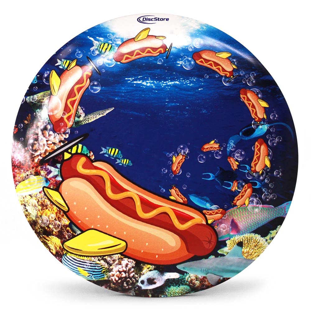 Discraft ESP Buzzz supercolor midrange disc with bold graphics for reliable straight flights.