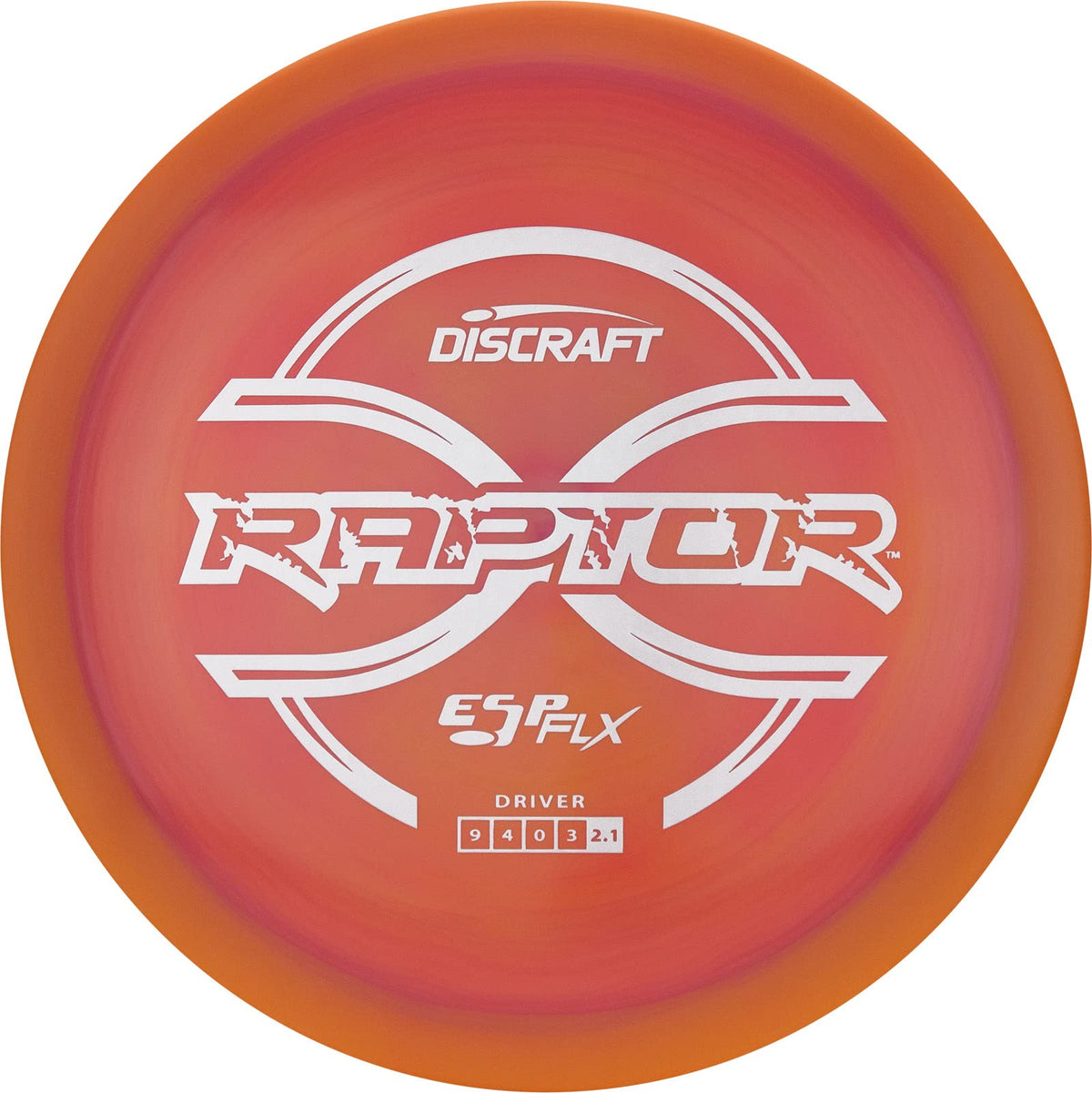 Discraft ESP FLX Raptor disc with vibrant swirls and strong grip for year-round play