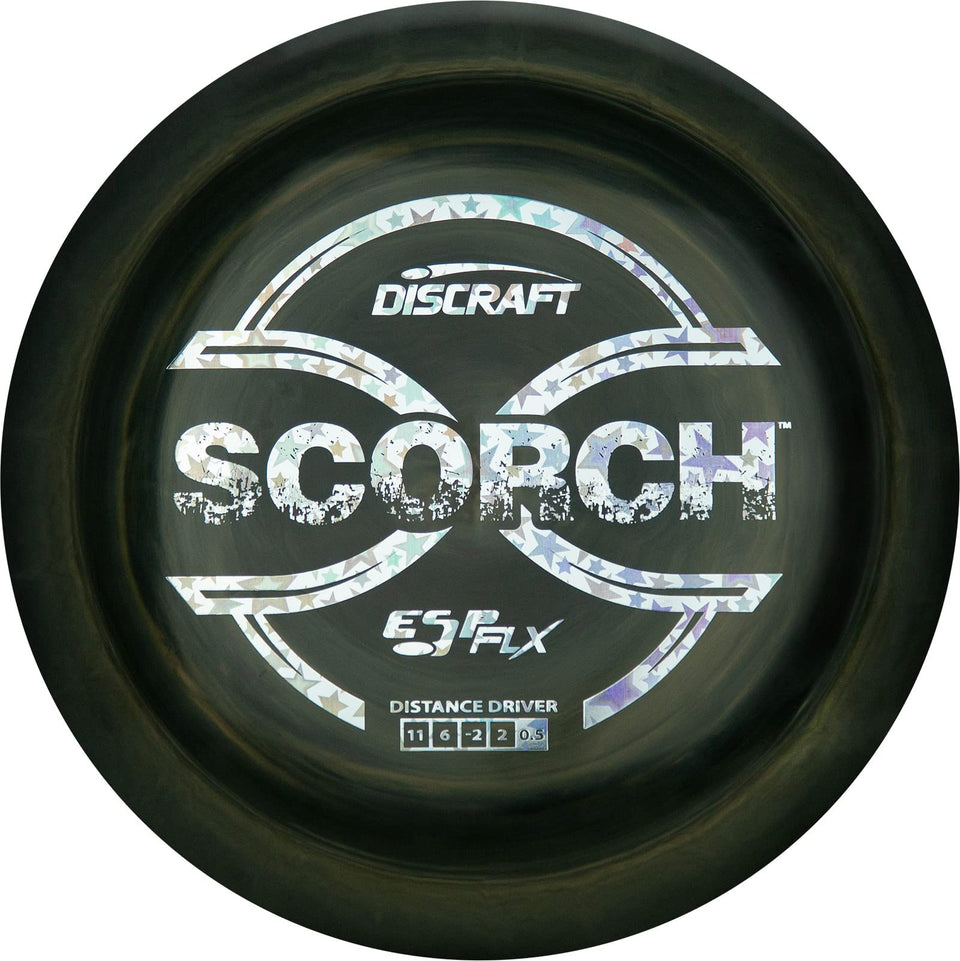 Discraft ESP FLX Scorch swirl design improves grip and control.