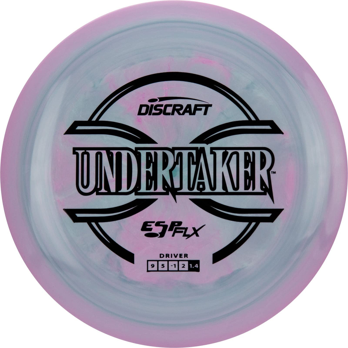Discraft ESP FLX Undertaker distance driver with grip and all-weather stability for long throws.