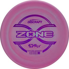 Discraft ESP FLX Zone front view with vibrant swirls and durable grip for all-weather play.