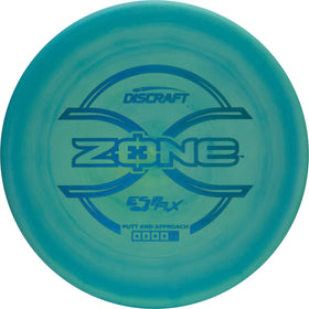Discraft ESP FLX Zone in hand demonstrating stable flight for precise approach shots.