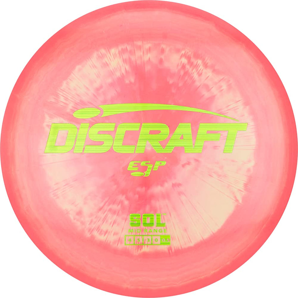 Discraft ESP SOL mid-range with a flippy flight for versatile shots