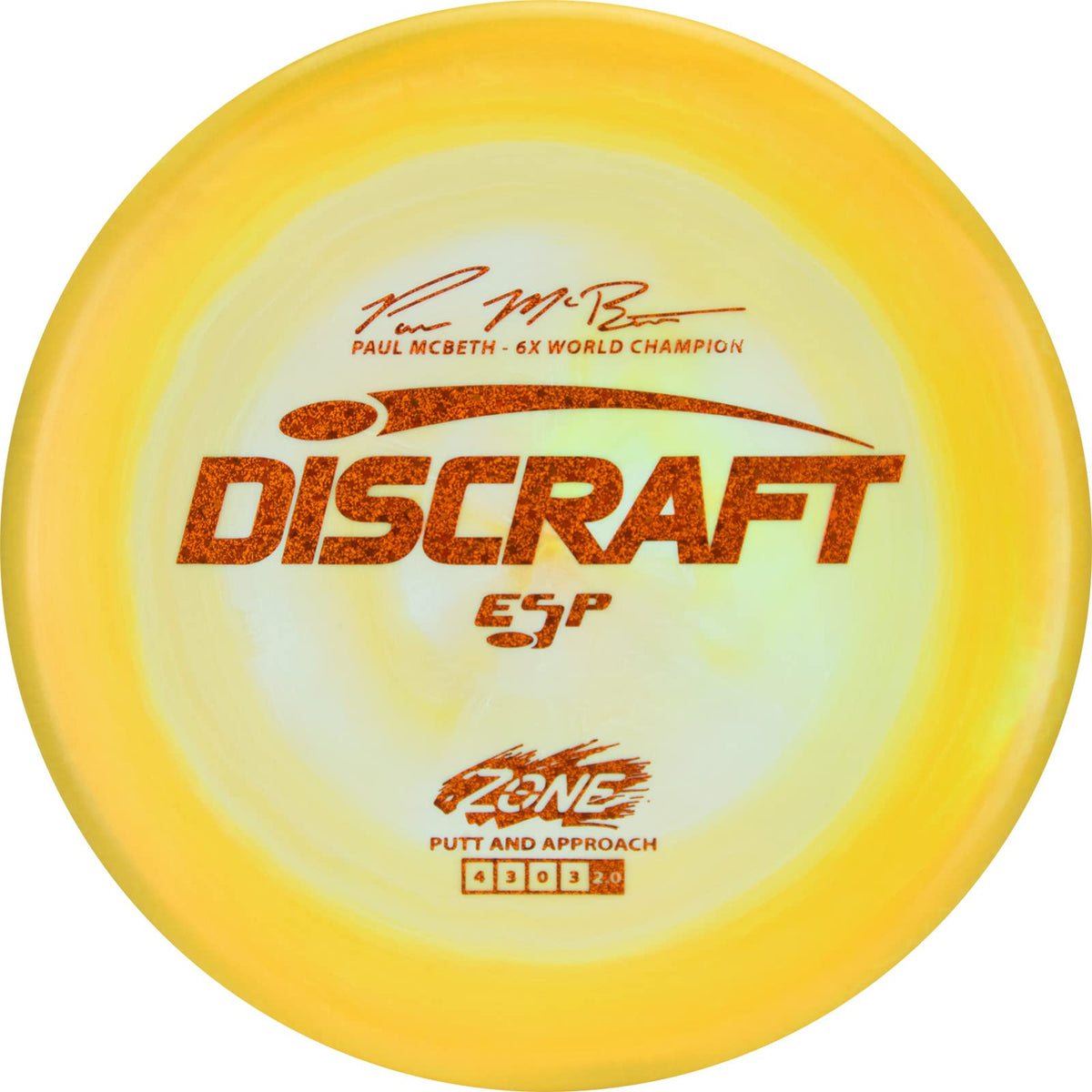 Discraft ESP Zone Paul McBeth putt-disc for precise, consistent putts and sharp approach shots