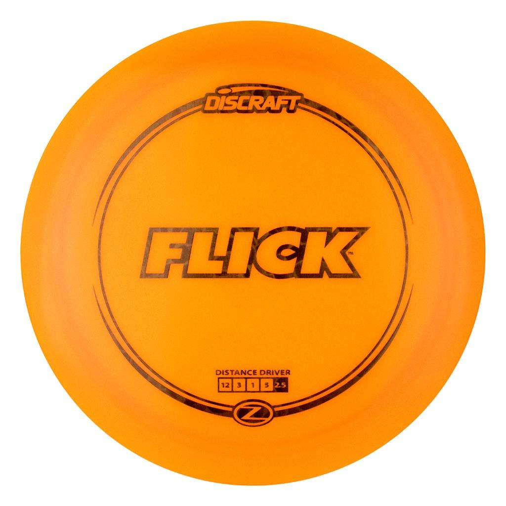 Discraft Flick Elite Z 164-166g forehand throw in action offering control.