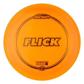 Discraft Flick Elite Z 164-166g forehand throw in action offering control.