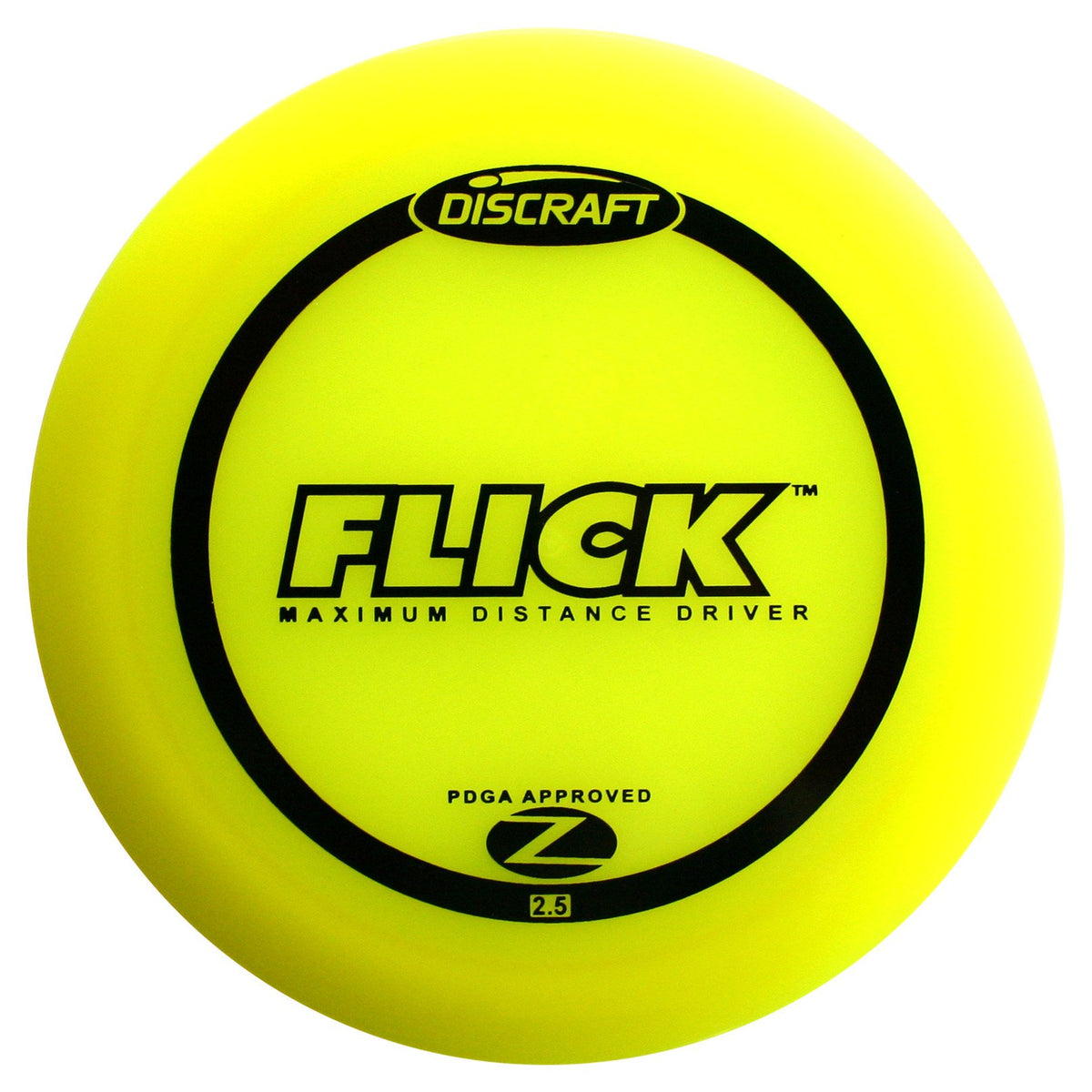 Discraft Flick Elite Z 150-class disc designed for forehand throws and long-range control