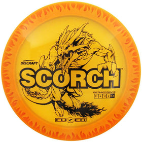 Close-up of Scorch flame pattern highlighting vibrant design and glide cues.