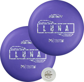 Discraft Hard Luna 2-pack in purple putters for reliable accuracy on greens