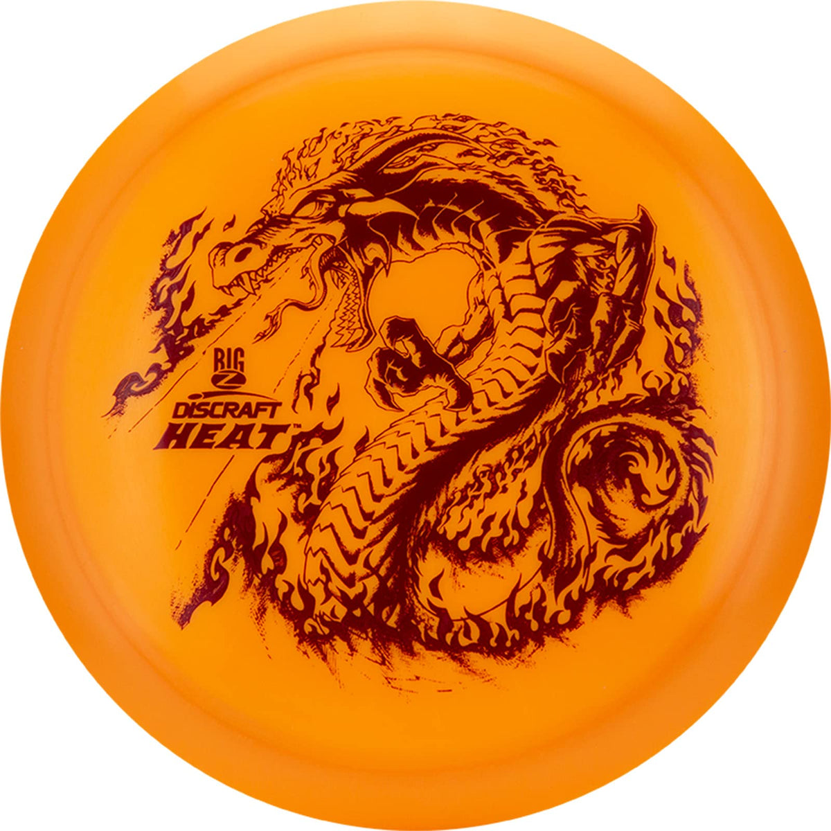 Discraft Heat distance driver front view, optimized for longer, controlled throws