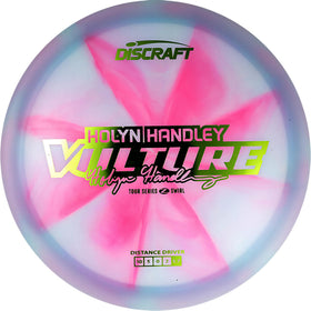 Discraft Holyn Handley Vulture demonstrates forehand grip and controlled throws.
