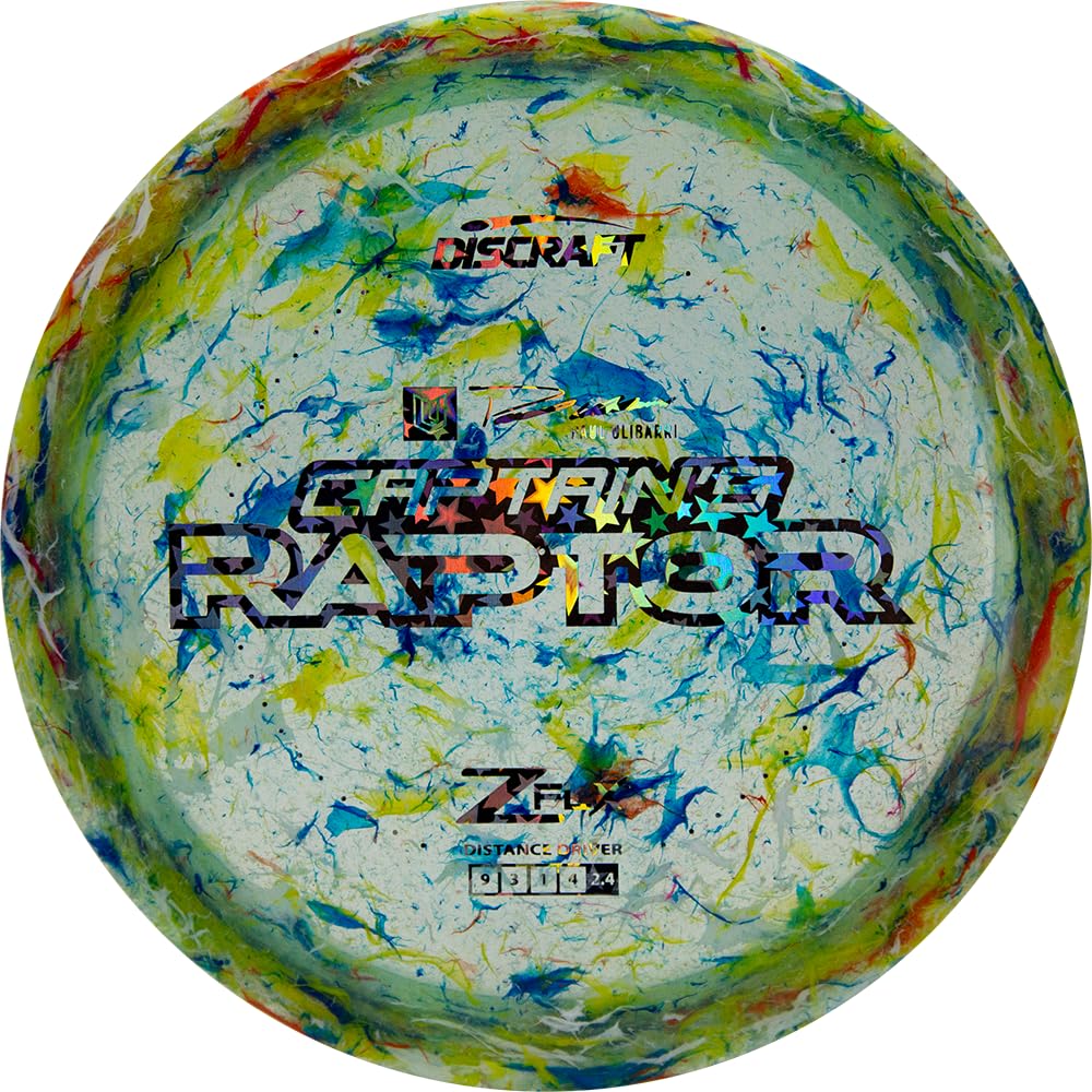 Discraft Captain's Jawbreaker Z FLX Raptor disc—long-distance driver with premium grip