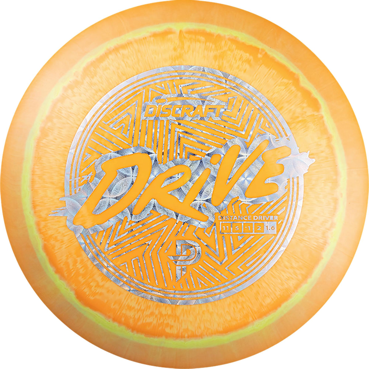 Discraft Paige Pierce ESP Drive 170-172g in hand highlights grip and handling.