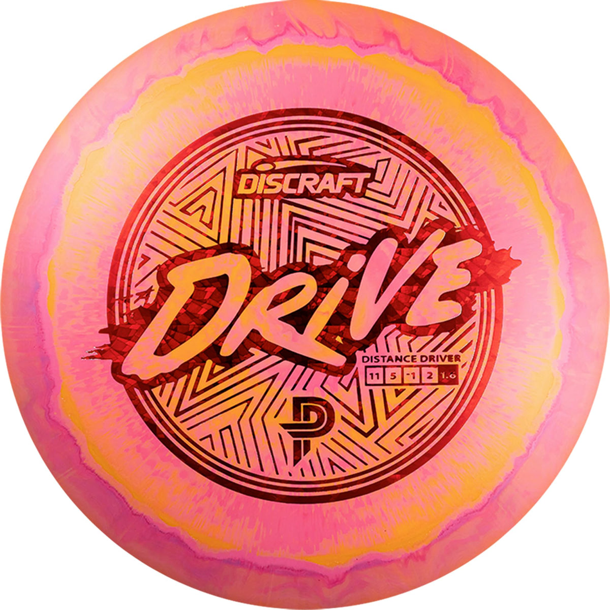 Discraft Paige Pierce ESP Drive with swirl pattern for standout style and distance.