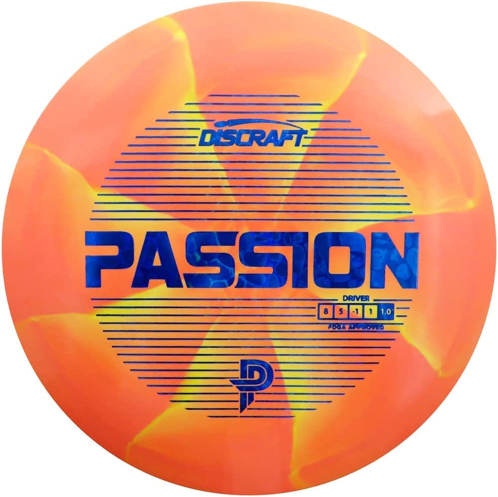 Discraft Paige Pierce Passion disc front view, lightweight fairway driver for beginners and slower arm speeds