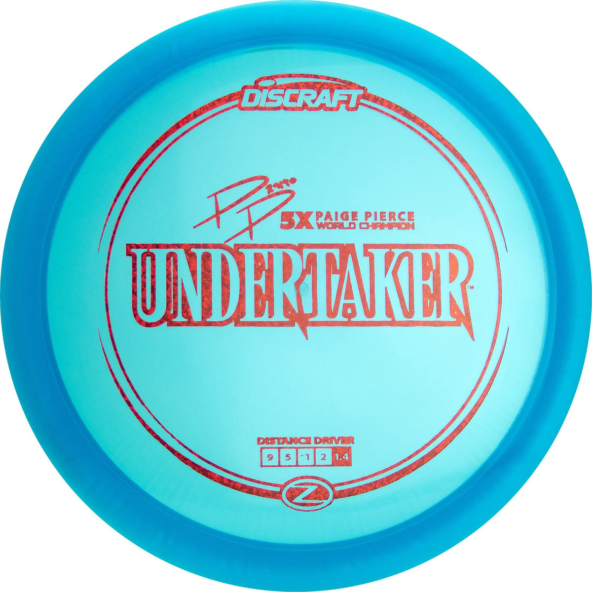 Discraft Paige Pierce Signature Z Undertaker distance driver for long-range control