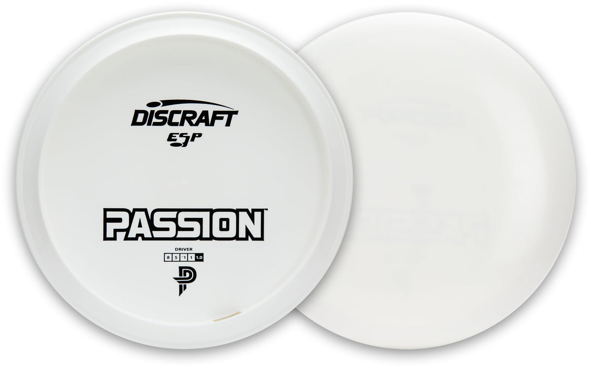 Discraft Paige Pierce White ESP Passion dye-ready disc, versatile for creative customization