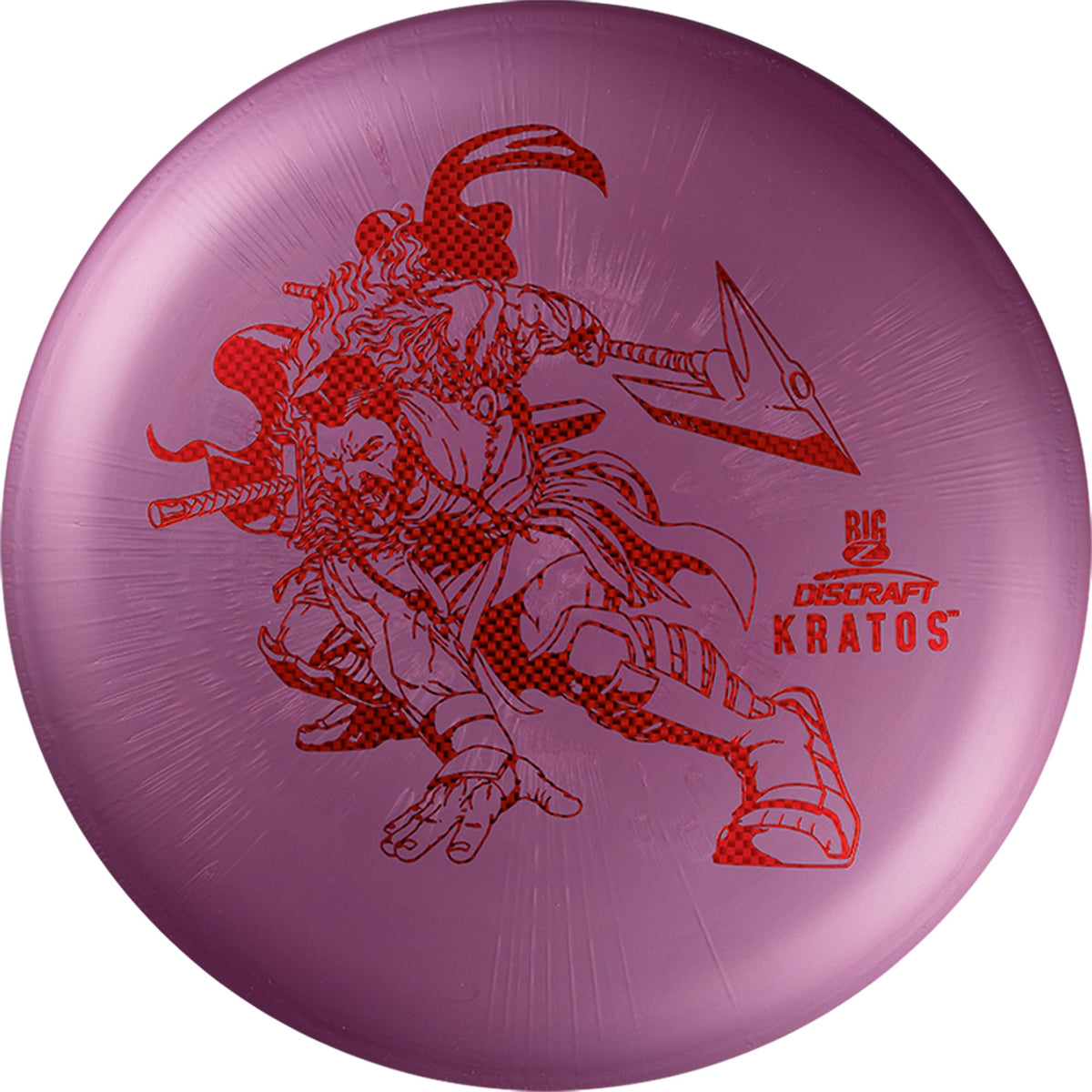 Discraft Paul McBeth Big Z Kratos in flight showing overstable finish off the tee