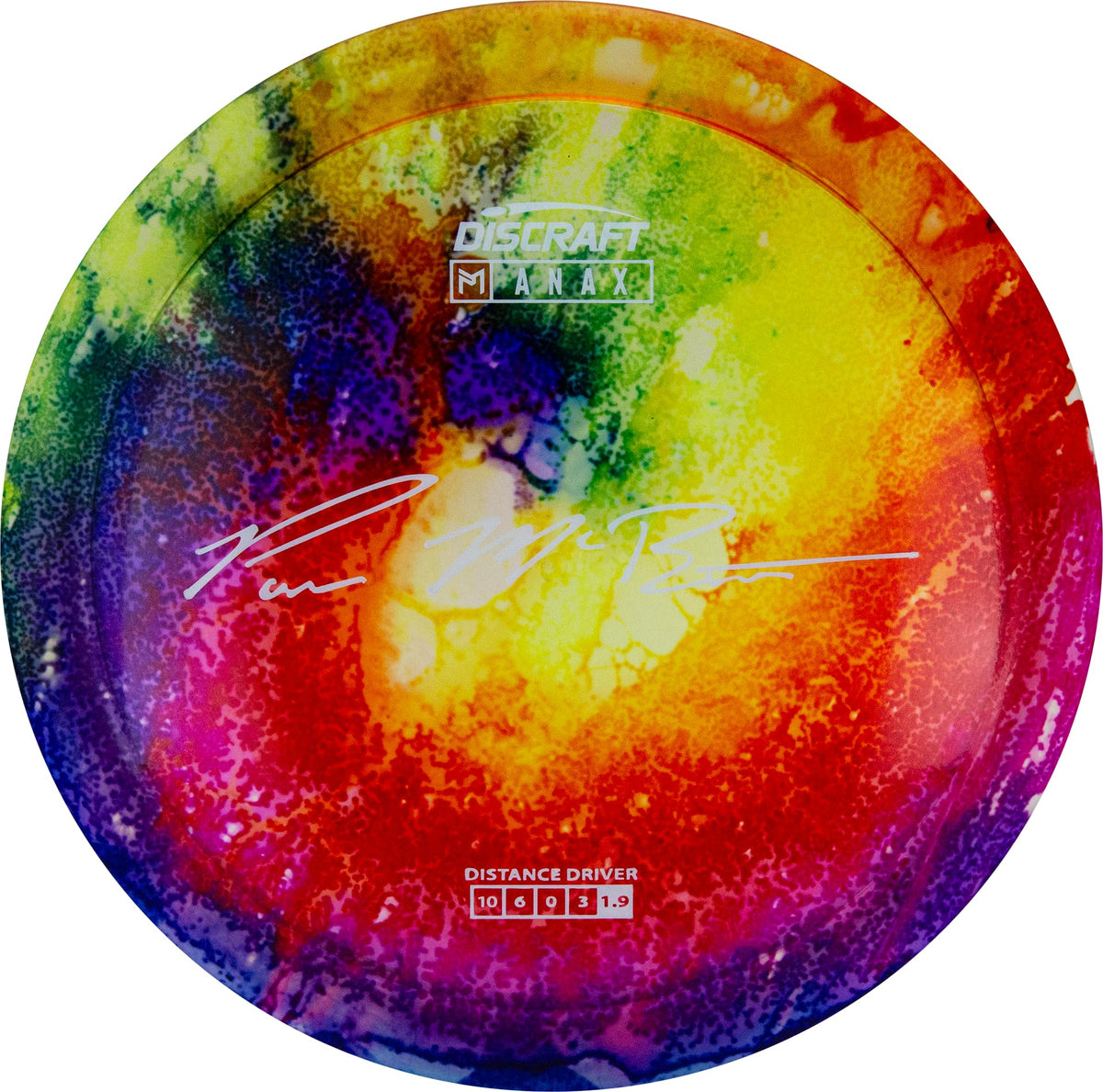 Discraft Paul McBeth Fly Dye Anax 167-169g distance driver for long range and reliable control